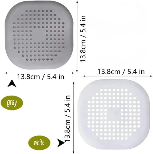 2 Pcs Silicone Drain Protector with Sucker, Sink Strainer Protector